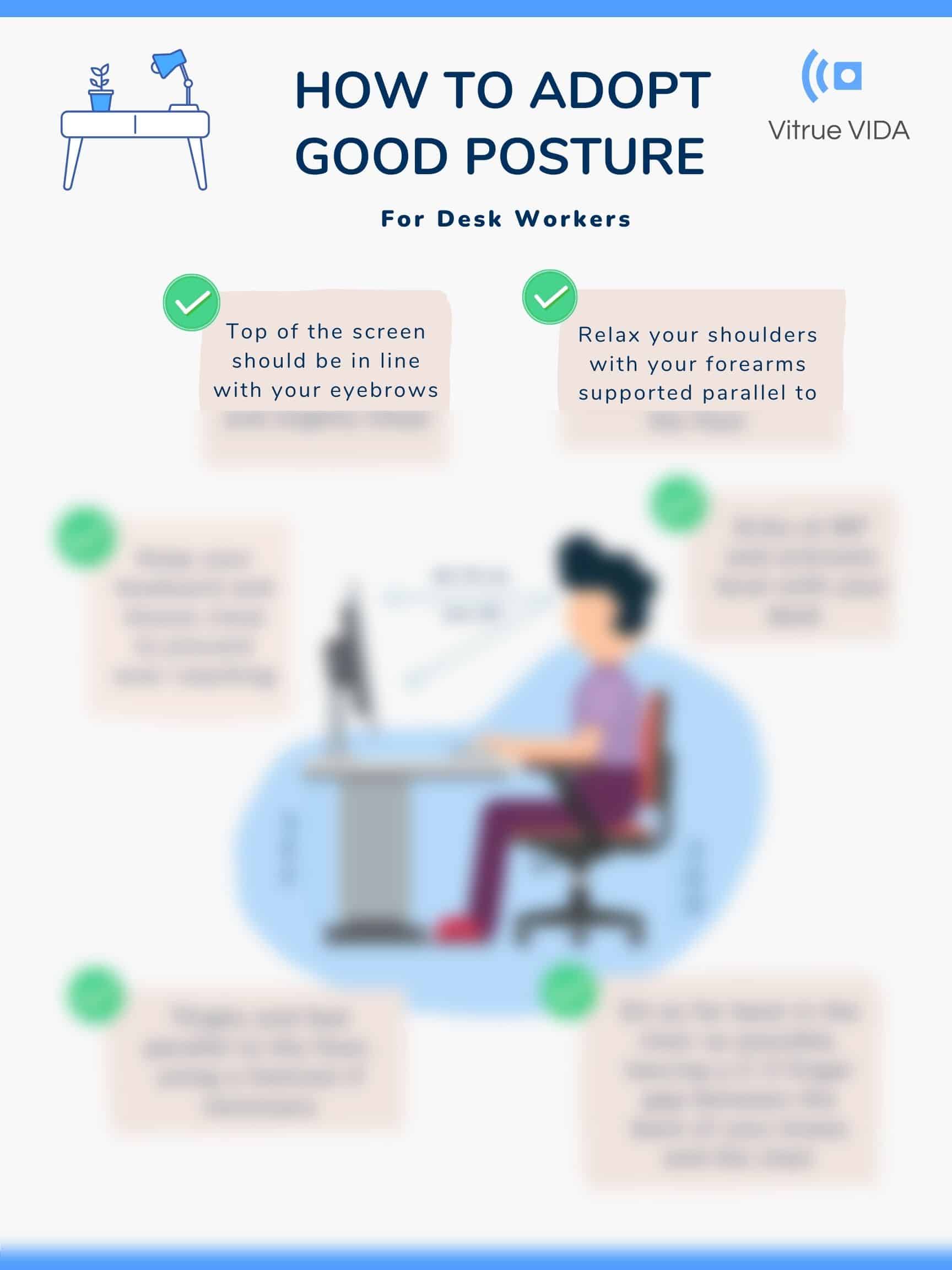 How to Adopt Good Posture at a Desk